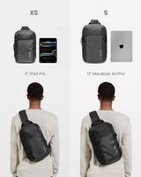 tomtoc - Navigator-T24 One Shoulder Backpack Crossbody EDC Daypack Sling Bag Chest Shoulder Bag, ... - Left View