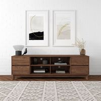 Hollywood Collection TV Stand with Open and Closed Shelves for Most TVs up to 85