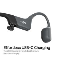 Shokz - OpenRun Mini Wireless Bone Conduction Open-Ear Bluetooth Endurance Headphones (USB-Chargi... - Left View