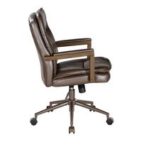 OSP Home Furnishings - Woodlands Office Chair - Chocolate - Left View