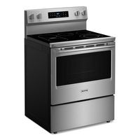 Maytag - 30-Inch Wide Electric Range With No Preheat Air Fry and Air Baking - 5.3 cu. ft - Stainl... - Left View