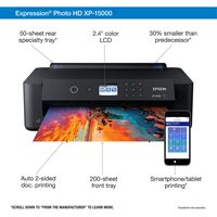 Epson - Expression Photo HD XP-15000 Wireless Printer - Black - Left View