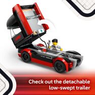 LEGO - City F1 Truck with RB20 & AMR24 F1 Car Toys 60445 - Left View