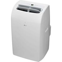 LG - 350 Sq. Ft. Smart Portable Air Conditioner 8,350 BTU - White - Left View