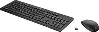 HP - 230 Full-size Wireless Keyboard and Mouse Bundle - Black - Left View
