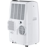TCL - Q-Series 450 Sq. Ft. Smart Inverter Portable Air Conditioner - White - Left View