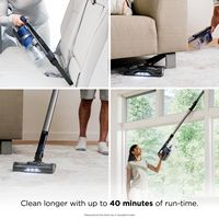 Shark - Pet Cordless Stick Vacuum with XL Dust Cup, LED Headlights - Blue Iris - Left View