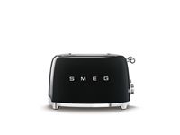 SMEG - TSF03 4-Slice Wide-Slot Toaster - Black - Left View