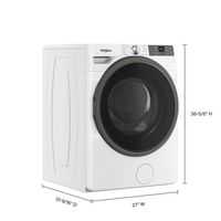 Whirlpool - 4.5 Cu Ft. High Efficiency Smart Front Load Washer with FreshFlow Vent System - White - Left View