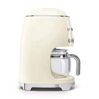 SMEG - DCF02 Drip 10-Cup Coffee Maker - Cream - Left View