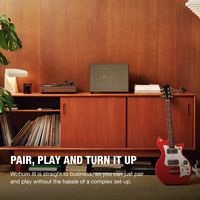 Marshall - Woburn III Bluetooth Home Speaker with Bass / Treble / Volume Controls and 3.5 mm Auxi... - Left View