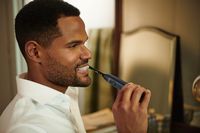 Philips Sonicare - 9900 Prestige Rechargeable Electric Toothbrush with SenseIQ - Midnight - Left View