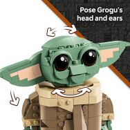 LEGO - Star Wars The Mandalorian: Grogu with Hover Pram Buildable Toy Figure 75403 - Left View