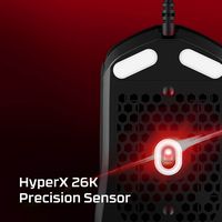 HyperX - Pulsefire Haste 2 Lightweight Wired Optical Gaming Mouse with RGB Lighting - Wired - Black - Left View