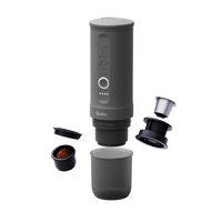 Outin - Nano Portable Electric Espresso Machine Single Serve Coffee Maker - Space Grey - Left View