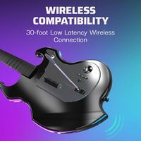 PDP - RIFFMASTER Wireless Guitar Controller For Xbox Series X|S, Xbox One & Windows 10/11 PC - Black - Left View