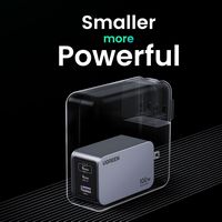 UGREEN - Nexoede Pro 100W USB-C Charger Set, PPS 3-Port Compact Foldable GaN Charger for MacBook ... - Left View