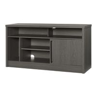 Insignia™ - TV Stand for Most TVs Up to 55” with Gaming Nook - Dark Gray - Left View