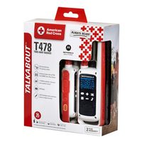 Motorola - Solutions TALKABOUT T478 Two Way Radio - 2 Pack - White - Left View