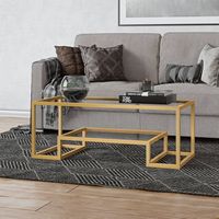 Camden&Wells - Hugo Coffee Table - Brass - Left View