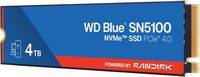 SanDisk - WD Blue SN5100 4TB Internal SSD PCIe Gen 4 x4 NVMe for laptops and desktops - Left View