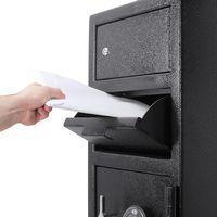 Barska - Advanced Digital Keypad Compact Depository Drop Safe with Master Code + 5 Codes & Dual U... - Left View