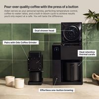 Fellow - Aiden Precision Coffee Maker - Black - Left View