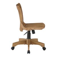 OSP Home Furnishings - Wood Bankers Home Office Wood Chair - Fruit Wood - Left View