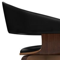 Simpli Home - Lowell Bentwood Dining Chair - Black - Left View