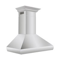 ZLINE - 30 inches - Convertible - Wall Range Hood - Silver - Left View