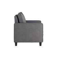 CorLiving - Georgia Fabric Accent Chair - Gray - Left View