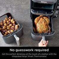 Ninja - Smart DoubleStack XL  2-Basket Air Fryer with Leave-in Thermometer, 10 QT, 6-in-1 Smart C... - Left View