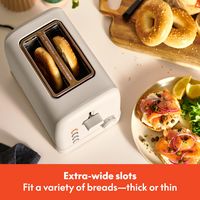 Bella - 2-Slice Toaster - Oatmilk - Left View