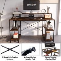 Bestier Gaming Monitor Shelf Desk with Storage -55