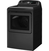 GE - 7.4 Cu. Ft. Electric Dryer with Sensor Dry - Diamond Gray - Left View