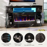 Bestier - Electric Fireplace TV Stand for TVs up to 70