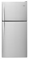 Whirlpool - 18.2 Cu. Ft. Top-Freezer Refrigerator - Monochromatic Stainless Steel - Left View