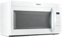 Whirlpool - 1.7 Cu. Ft. Over-the-Range Microwave with 1000-Watts Cooking Power - White - Left View