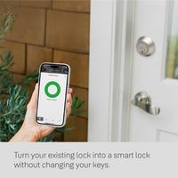 Yale - Smart Lock Conversion Kit – Works with Existing Deadbolt & Keys | Wi-Fi & Fingerprint Keyp... - Left View