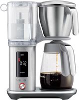 Breville - the Luxe Brewer Glass Coffee Maker - Brushed Stainless Steel - Left View