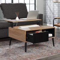 Sauder - Ambleside Lift Top Coffee Table Sw - Serene Walnut - Left View