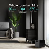 Vornado - EV3 Whole Room Evaporative Humidifier - Black - Left View