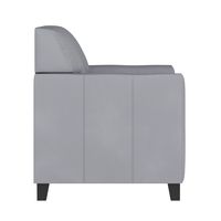 Alamont Home - Hercules Diplomat Contemporary Leather/Faux Leather Reception Chair - Gray - Left View