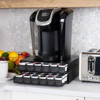Mind Reader - Single Serve Coffee Pod Organizer with 2 Drawers, 72 Pod Capacity, Metal Mesh, 13