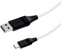 NEXT - 9' Play + Charge USB-C Cable for PlayStation 5 - White/Black - Left View