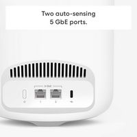 eero Pro 7 Tri-band Mesh Wifi Router - White - Left View