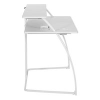 OSP Home Furnishings - Code30 Battlestation Gaming Desk - White - Left View