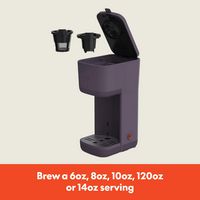 Bella - Single-Serve Coffee Maker - Plum - Left View