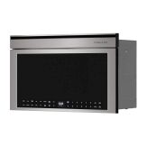 KitchenAid - Built-In More-in-One Convection Microwave Oven - Stainless Steel - Left View