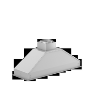 ZLINE - 46 inches - Externally Vented - Under cabinet Range Hood - Brushed Stainless Steel - Left View